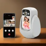2 Way Calling Camera for Home, CCTV Camera for Home with Screen, WiFi Video Calling, 2.8" Display/360° View/Motion Detector/Night Vision/App Alert, Indoor Baby/Elderly/Pet/Maid Live Monitoring Multicolor.