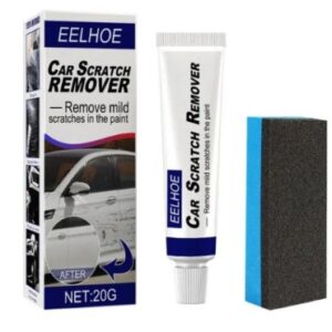 Scratch Clear Kit – Car Scratch Remover: A Quick-Acting Repair Cream For Removing Mild Scratches, Swirl Marks, And Scuffs From Car Paint. Restores Paint Smoothness (Packaging Illustration). Safe For Paintwork.