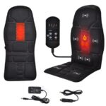 Massage Seat Topper, Back Massager with Heat, Massage Chair Full Body, Neck Massager Height Adjustable, Back Massager Deep Tissue Kneading, Massager Seat Vibration, Massage at Home, Office.